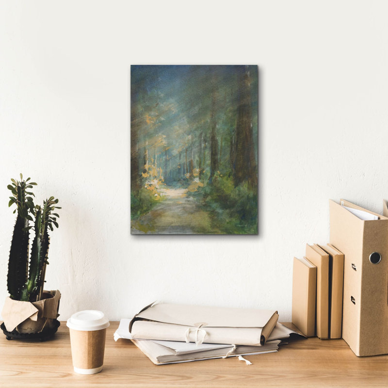 Art mural sur toile  «Sun Soaki Redwoods» par Danhui Nai, H 16 po x l 12 po