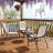 Space-Saving Stackable Outdoor Dining Chairs Set of 4