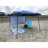 Quik Shade 7' x 7' Go Hybrid Pop-Up Compact and Lightweight Slant Leg Backpack Canopy, Regatta Blue