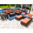 Yussuf Wicker 15 - Person Modular Patio Conversation Set with Cushions-95862791-95862792