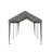 Carport 12' X 20' Portable Garage, Heavy Duty Car Port Canopy With 2 Roll-Up Doors & 4 Ventilated Windows For Car, Truck, Boat, Garden Tools