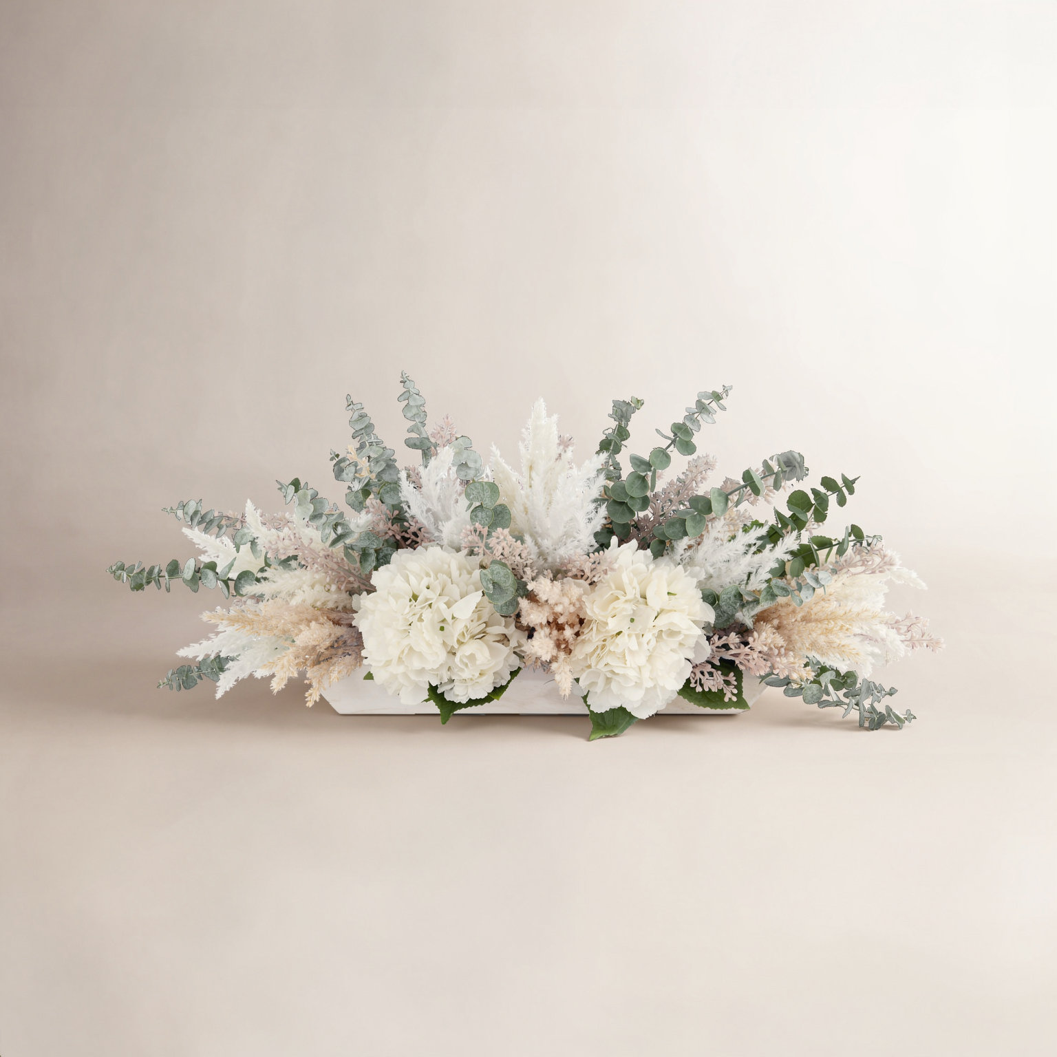 Eucalyptus Floral Arrangement, White