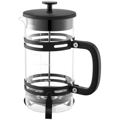 Cafetière à thé en verre borosilicaté 34 oz, argent