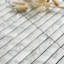 Carreau de mosaïque en marbre naturel empilé 11,82 po x 12,01 po-99341261