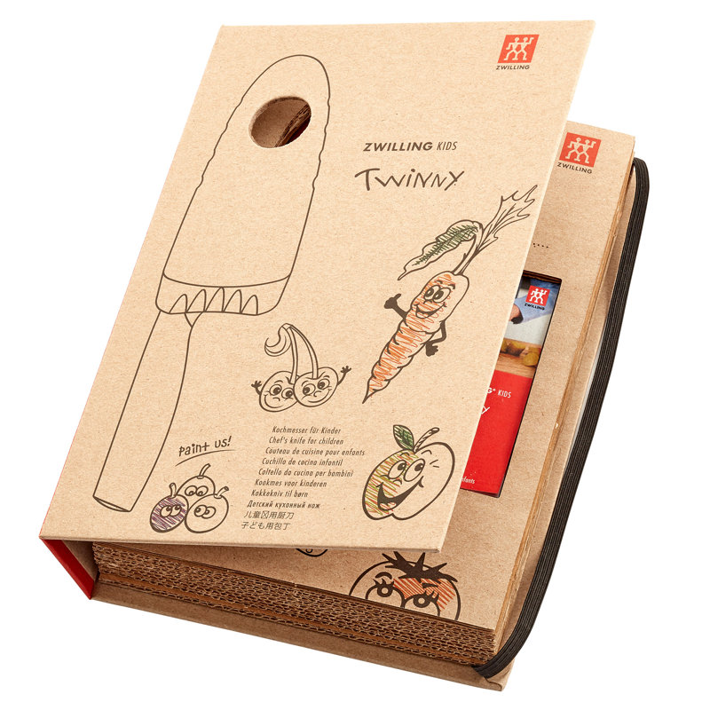ZWILLING Twinny Kids Chef’s Knife, Red