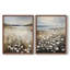 Rétro, impression florale et giclée sur fond vintage - Ensemble de 2-825467303-825467300