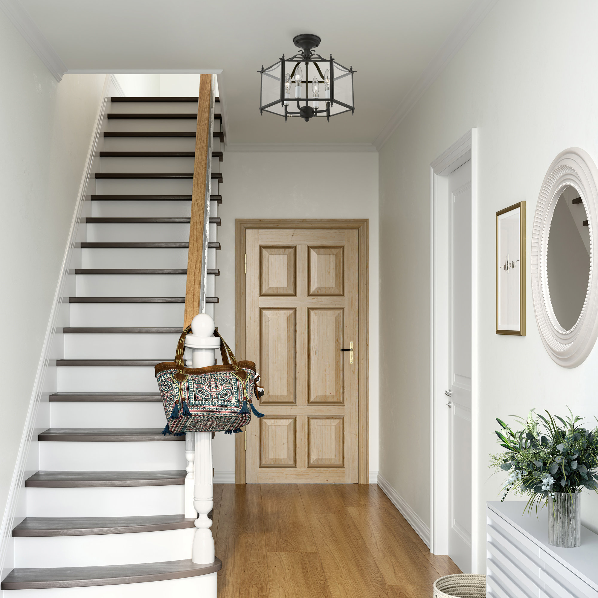 Alcott Hill® Wegford 4 - Light Convertible Lantern Geometric Pendant ...