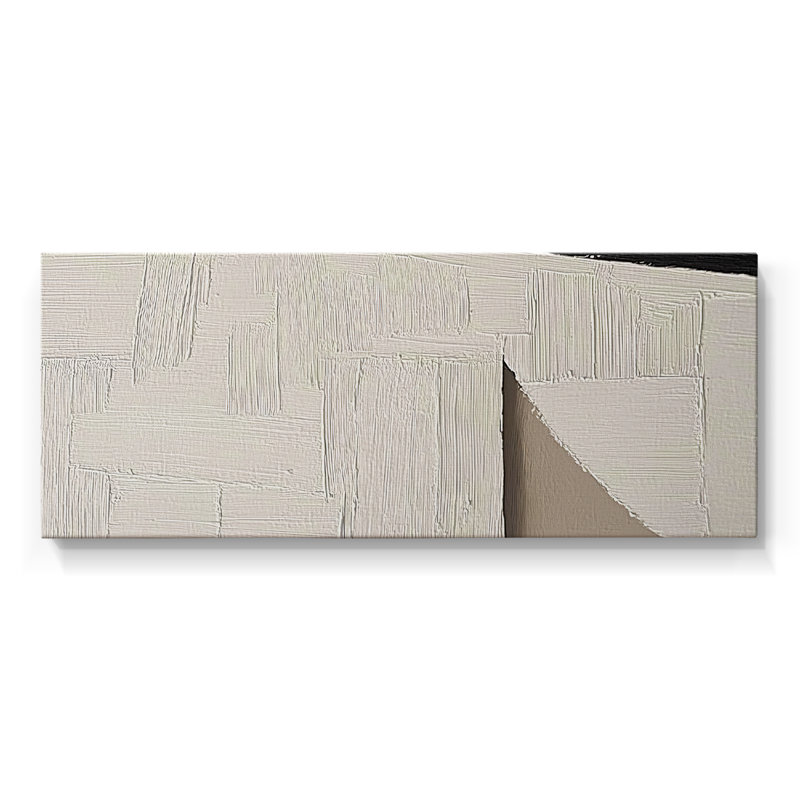 Toile tendue avec châssis abstrait # 7 LX III, H 12 po x l 30 po