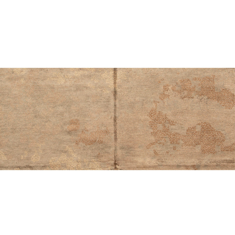 Hand Knotted Area Rug in Dark Grey