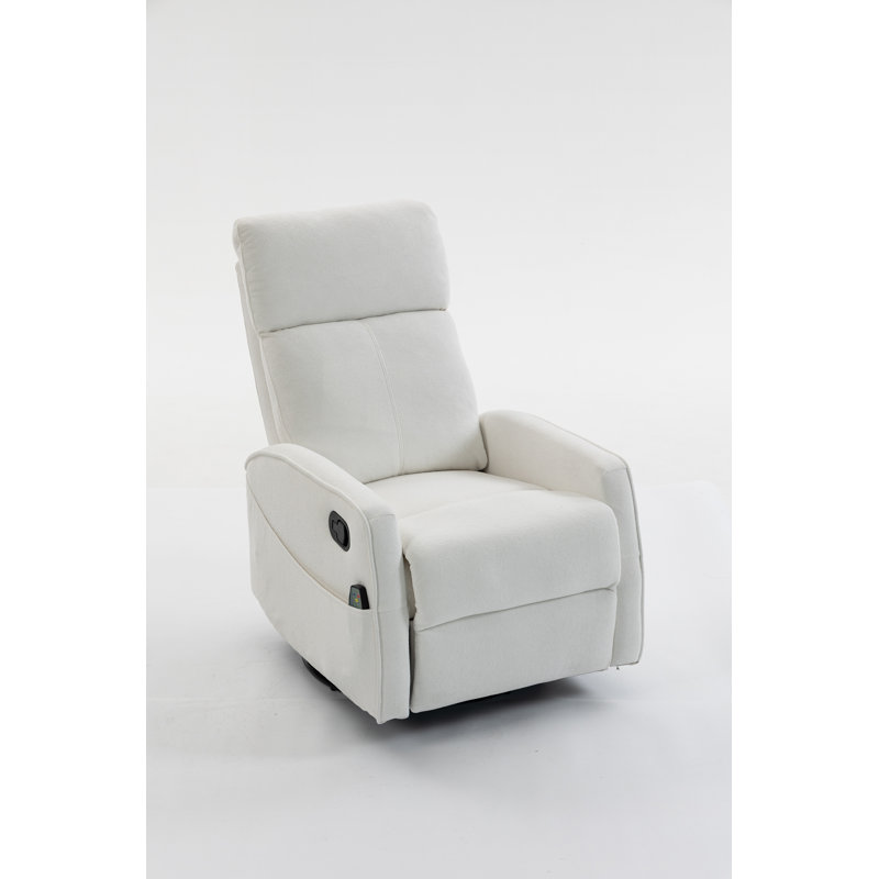 Fauteuil court en peluche, Cream White Velvet, Cream White