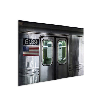 Subway by Art Studio 53×80 cm MetalArt Materic Aluminum Satin Effect, Frameless Panel, Lightweight Ready to Hang