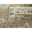 Tapis oriental noué à la main beige et brun 9 pi x 12 pi, de conception moderne aux couleurs naturelles, en laine et soie