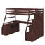 Twin-Sized Loft Bed With 7 Drawers, 2 Tiered Shelves And Dedicated Study Desk