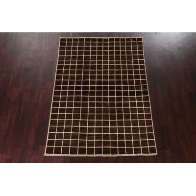 Checkered Gabbeh  Oriental Modern Rug 5x7