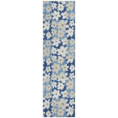 Machine Washable Indoor/Outdoor Chantille ACN2476 Floral Rug