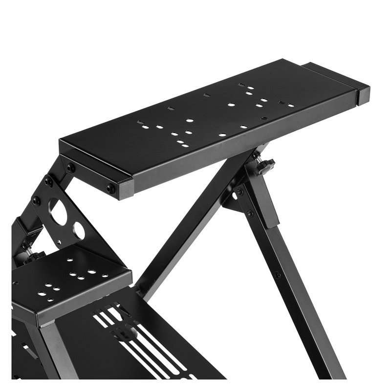 Support de volant réglable pour Logitech G923, Thrustmaster et Fanatec - Cockpit en acier robuste avec conception pliable