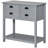 Coffee Bar Cabinet with Drawers and Slatted Bottom Shelf-625404077