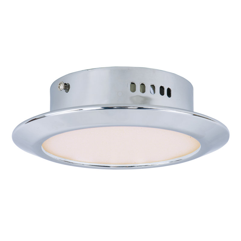 Plafonnier encastré à cercle simple 7 po 1-light Callaghan, Argent