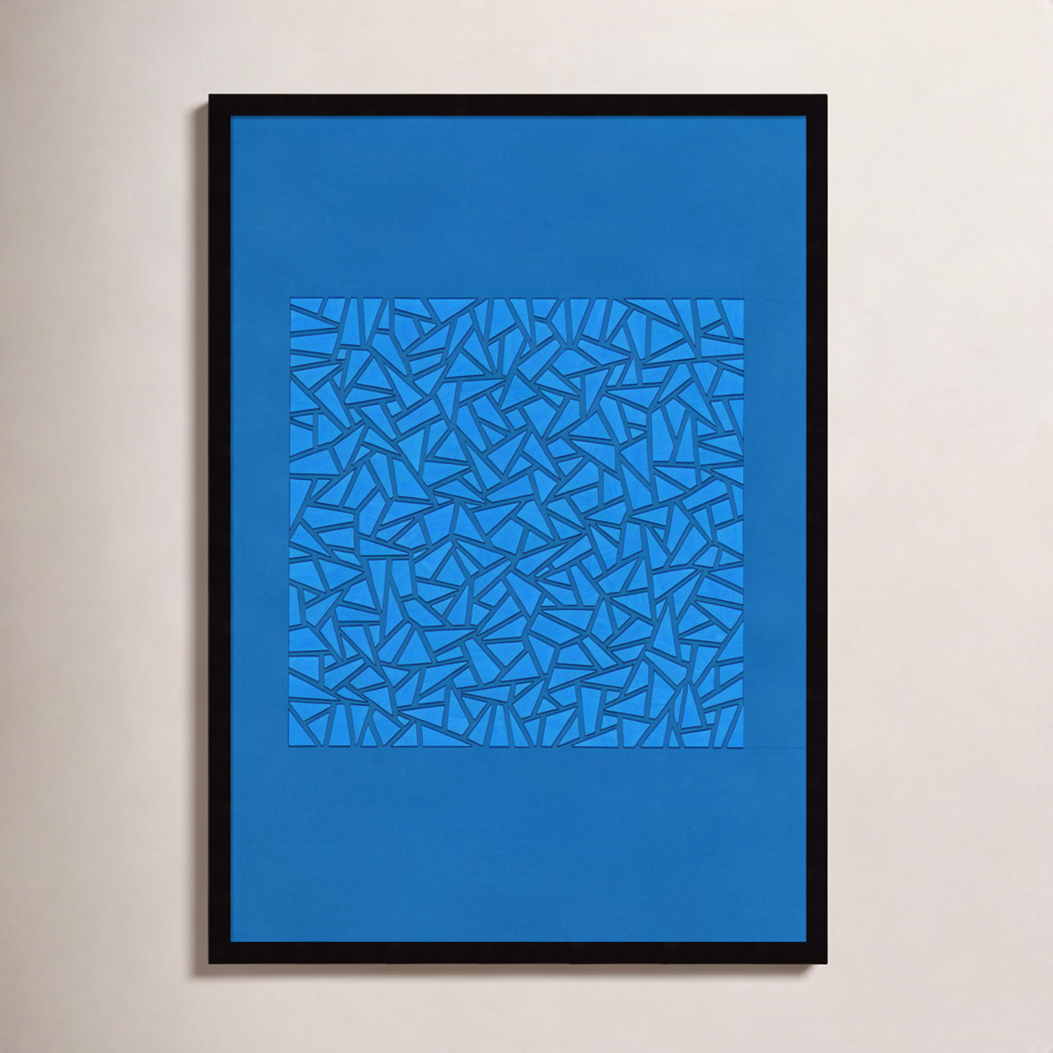Cadenza "Blue World" Print by Alex Dunn, Black, 33" H x 23" W