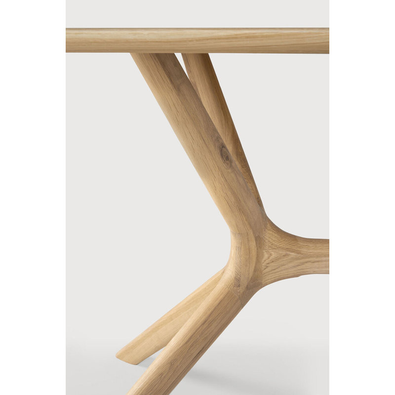 X Solid Oak Dining Table, 30" H x 78.75" L x 39.4" W