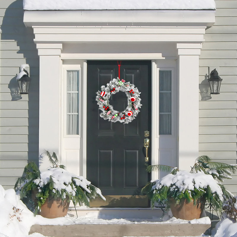 Couronne de Noël en PVC 24 po