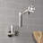Kingston Brass Wendell Two-Handle 1-Hole Wall Mount Pot Filler Faucet with Knurled Handle-88082873