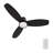 Smart DC Motor Ceiling Fan with LED Light, Remote Control, Flush-Mount-70836687-93934862