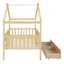 Lit simple en bois avec deux tiroirs-358805170