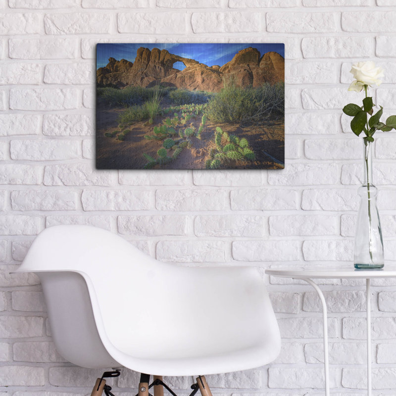 Mur en métal Loon Peak® «Skyline Arch At Sunset» par Rick Berk, H 16 po x l 24 po