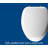 Padded Toilet Seat with Chrome Hinges(Elongated, White)