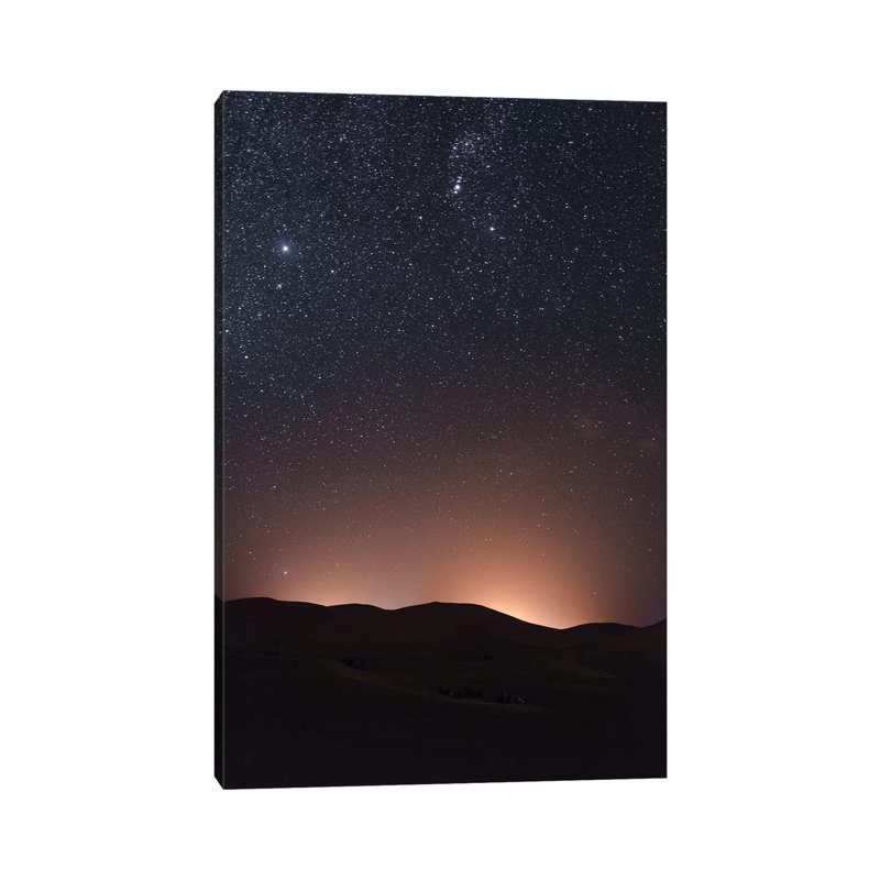 Sahara Desert At Night by Luke Anthony Gramme - Wrapped Canvas Print, 20.32 cm H x 30.48 cm W