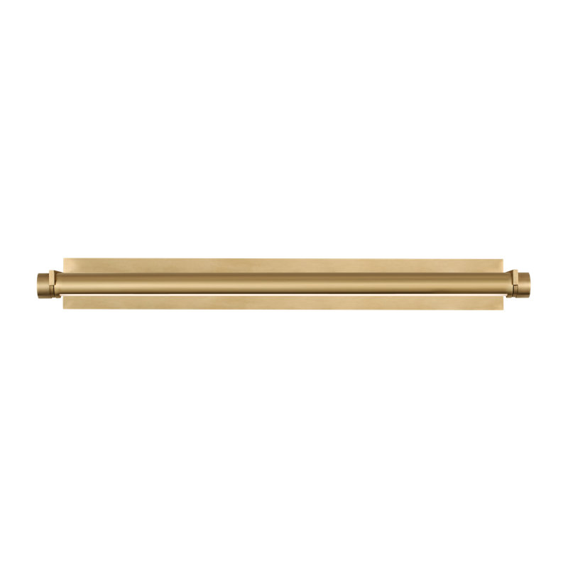Katan Dimmable LED Wall Mount Picture Light, 2.8" H x 24" W x 8.3" D, Hand-Rubbed Antique Brass