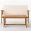 Ensemble de tables basses d'extérieur 4 pièces Sayan, causeuse, 2 chaises, beige et gris-121489463