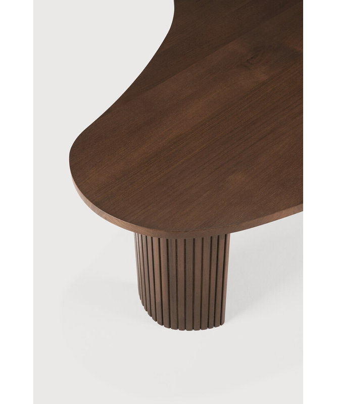 Boomerang Solid Wood Coffee Table, Brown