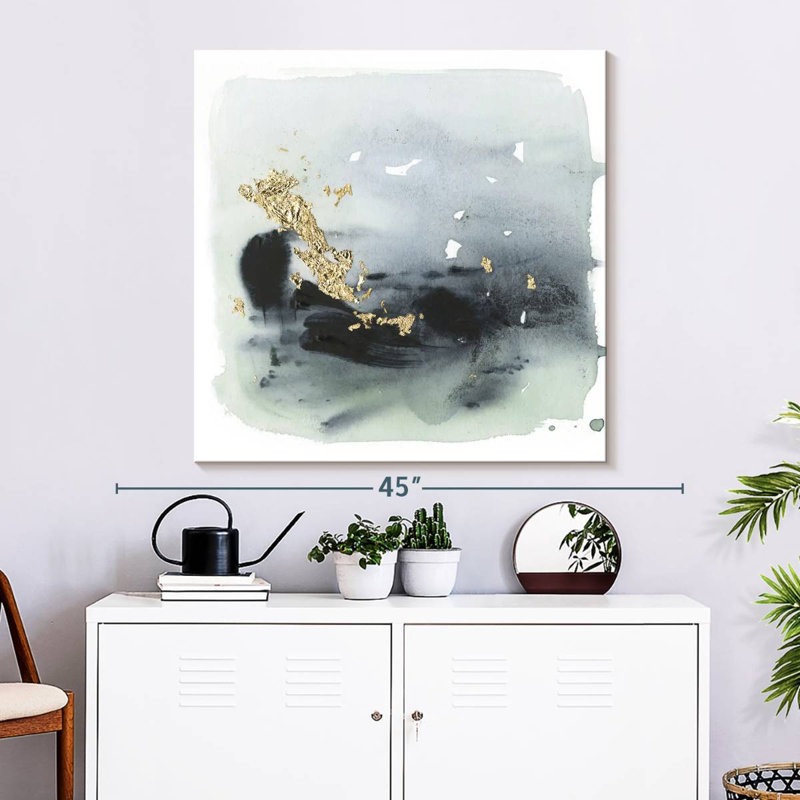 Cerulean And Gold II, 33" H x 33" W