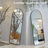 67*40 Inch Full-Length Mirror, Square Large Hanging Mirror, Oversized Floor Mirror For Bedroom, Large Dressing Mirror For Living Room, Metal Frame, With Wheels, Movable Mirror, Black Color-604277418