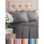 Microfiber Solid Colour Sheet Set-618786735-618786748