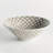 Champagne Chine Ceramic Taupe and White Chinoiserie Link Decorative Bowl