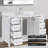 48"Bathroom Vanity With Sink Engineered Stone Top 4"Backsplash Freestanding Single Cabinet