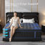 Grand matelas hybride mi-ferme 9/12 po avec lit en mousse viscoélastique gélifiée dans une boîte-978048493-978048489