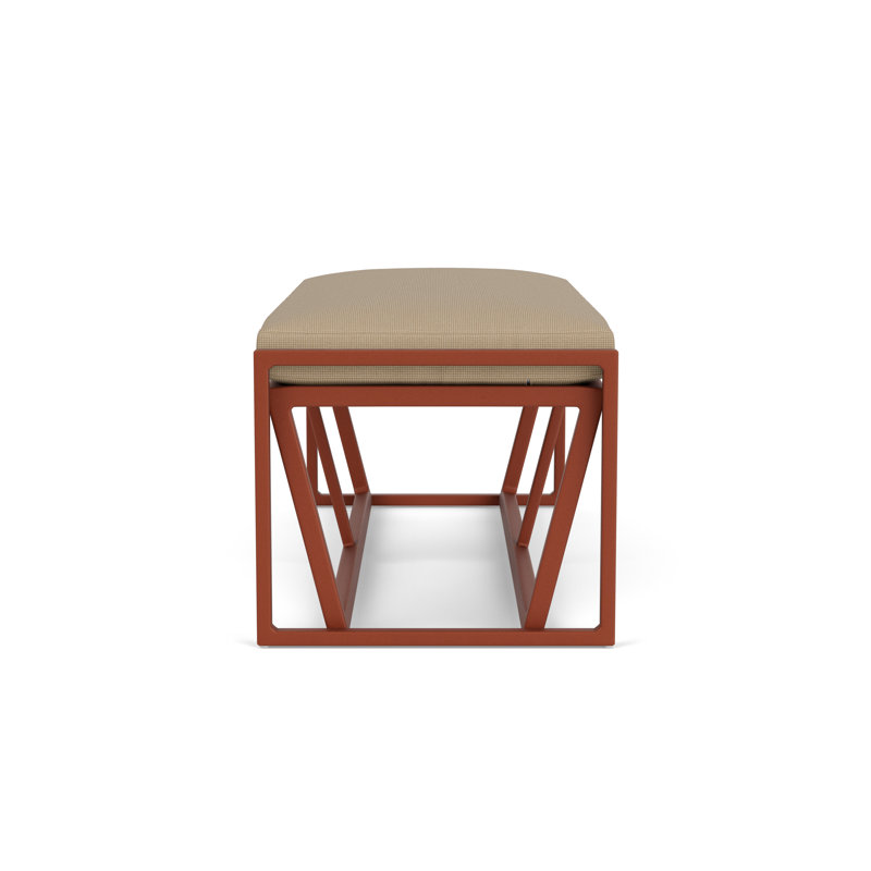 Summit Outdoor Dining Bench, Fife Sahara, Hickory