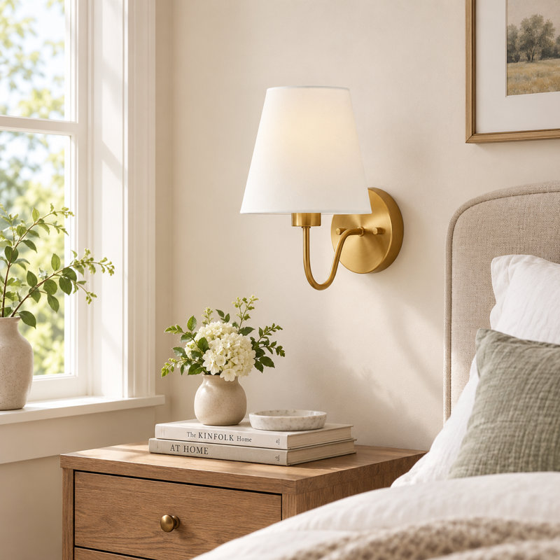 Abbiney 1-Light Metal Armed Sconce