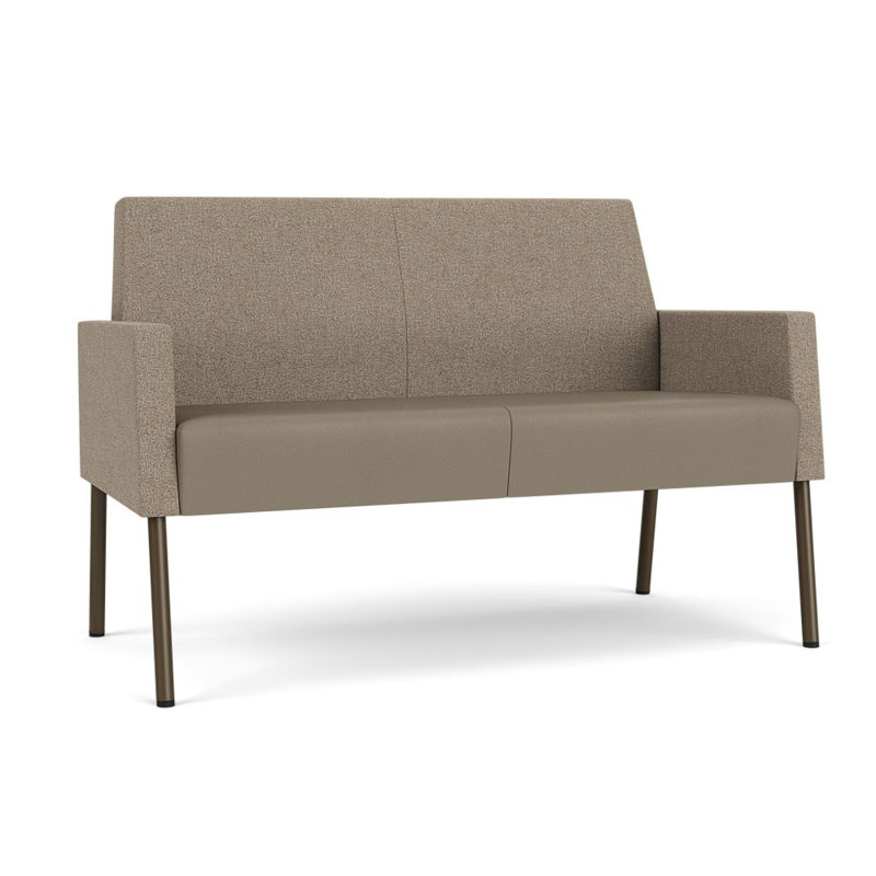 Causeuse Mystic, Archétype limon / Modena Farro, Acier bronze
