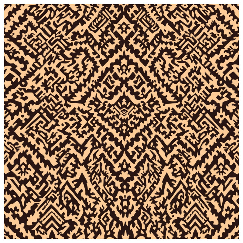 Intricate Brown Beige Pattern Duvet Covers, King