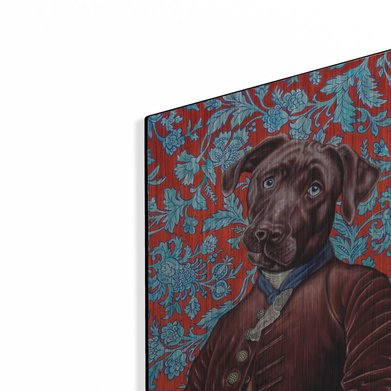  «Labrador» par Jane R. Talton, art mural en métal, 12 po x 16 po, H 16 po x l 12 po