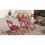 Ensemble bistro 3 pièces de table ronde pliable et chaises-1849683538