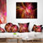 Fractale noire - coussin imprimé abstrait-30734788