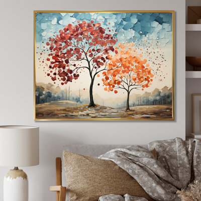 «Mute Tone Maple Trees Collage II», reproduction sur toile