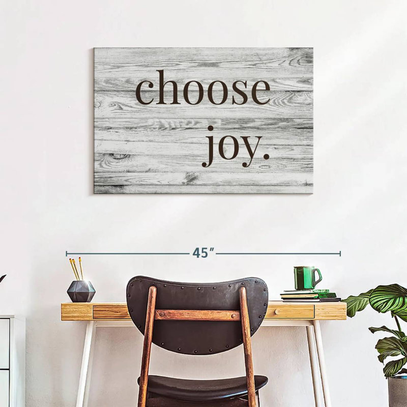 Choose Joy Typography, 24" H x 36" W
