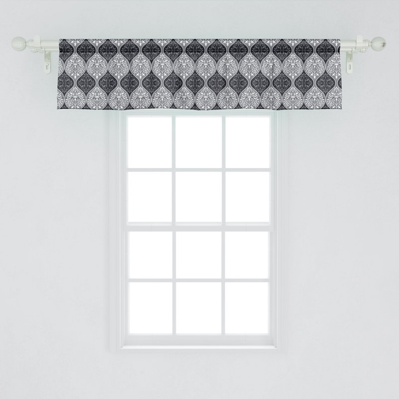 Cantonnière à motif floral Ambesonne, L 54 po x L 12 po
